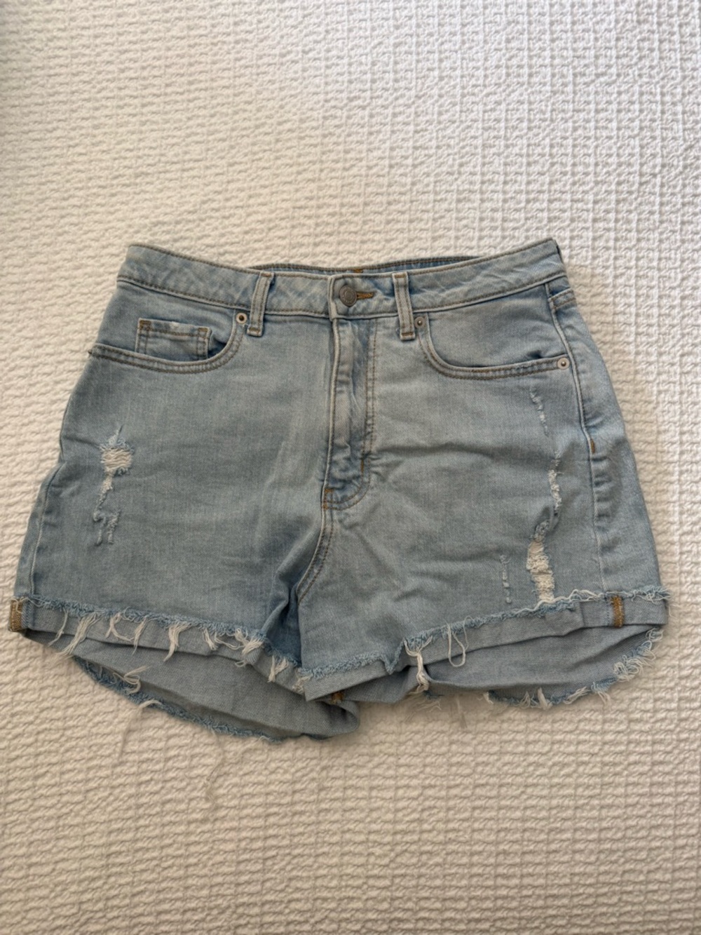 wild fable Light Blue Distressed Denim Cutoff Shorts